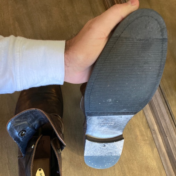 Pete Sorensen Lars Vintage Gray Leather Boots - Picture 6 of 12